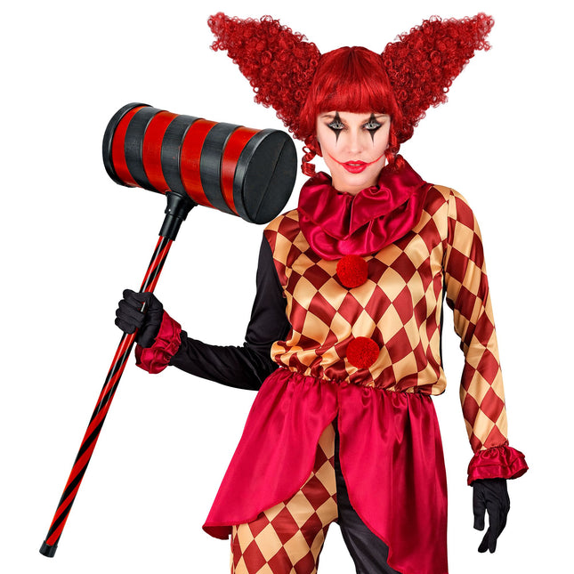 Rot Schwarz Fake Hammer 78cm