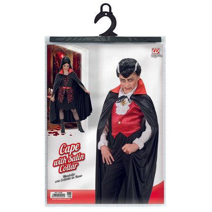 Vampir Umhang Schwarz Rot Kind