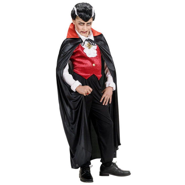 Vampir Umhang Schwarz Rot Kind