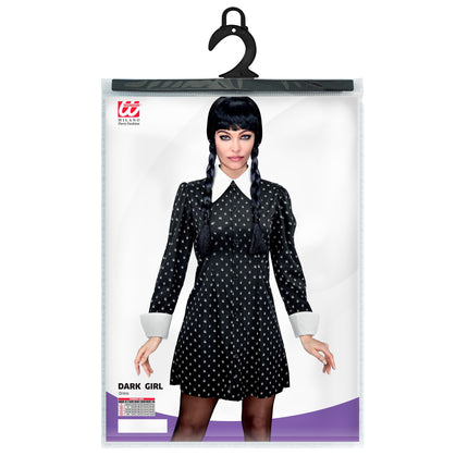 Halloween Kleid Schwarz Weiß Damen Gothic