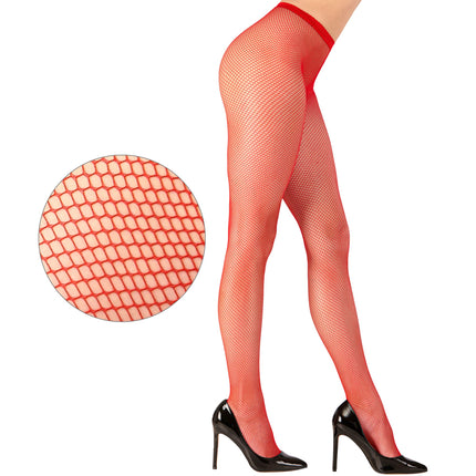 Netzstrumpfhose Rot