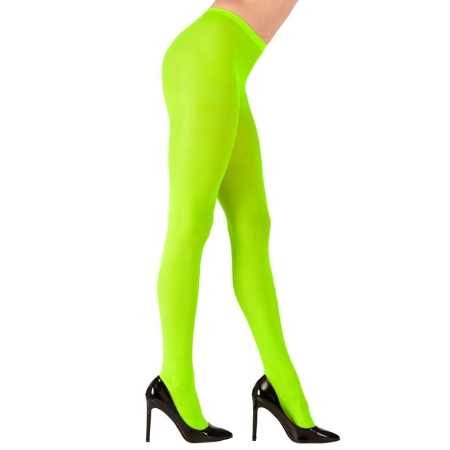 Neongrüne Strumpfhose 40 Den