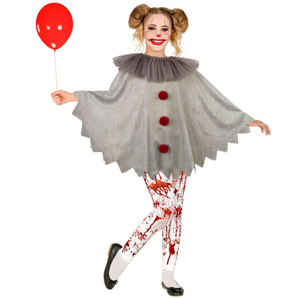 Halloween Poncho Kind Clown
