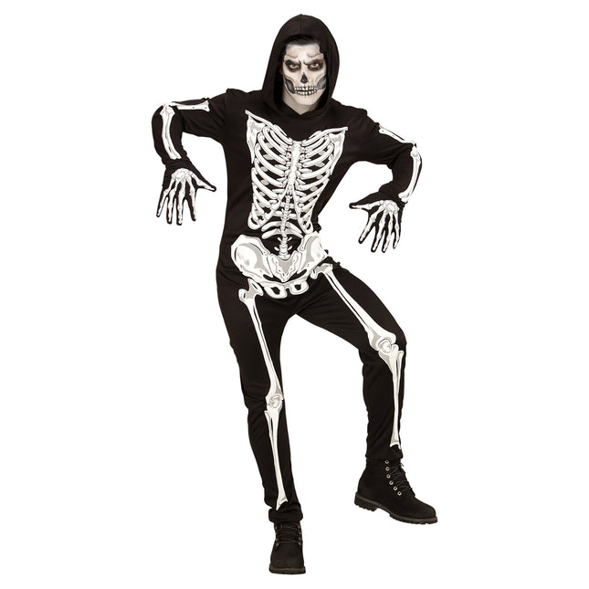 Halloween Kostüm Herren Skelett Glow In The Dark
