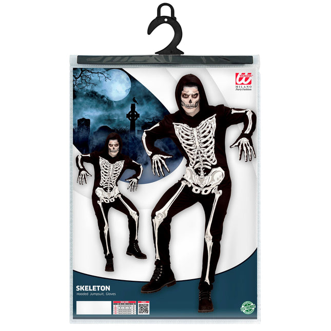 Halloween Kostüm Herren Skelett Glow In The Dark