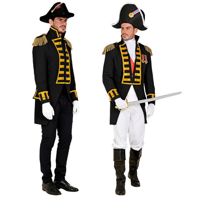 Piratenjacke Schwarz Männer