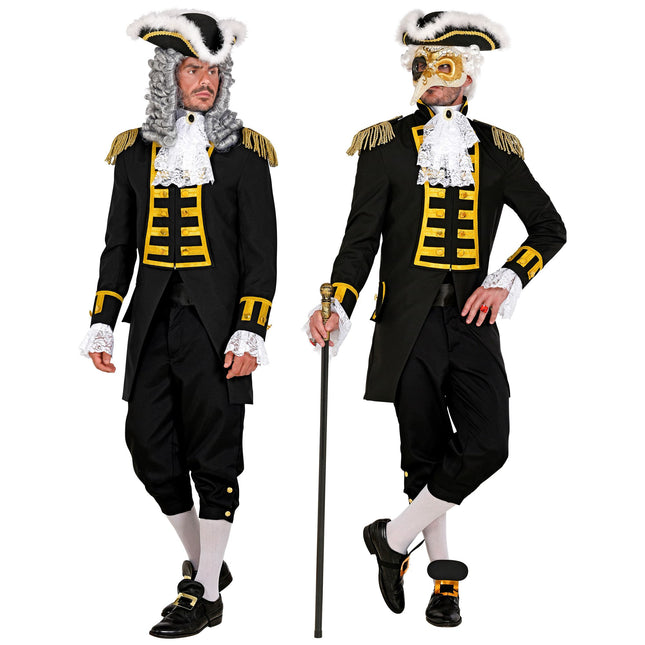 Piratenjacke Schwarz Männer