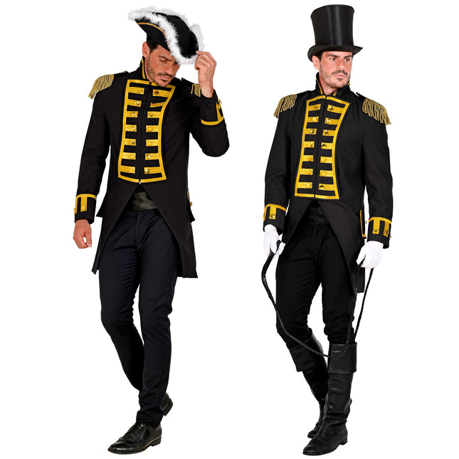 Piratenjacke Schwarz Männer