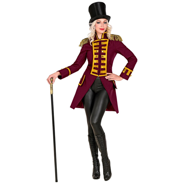 Piratenjacke Bordeaux Rot Damen