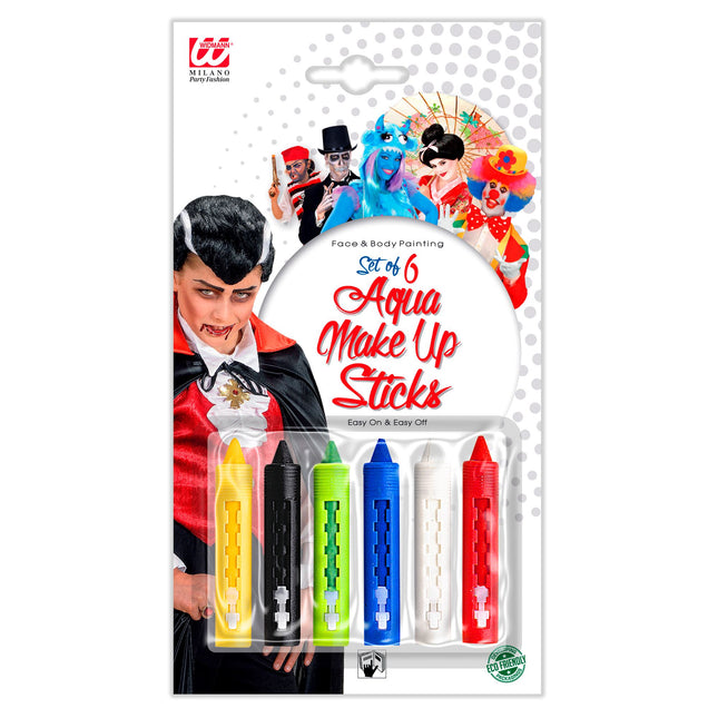 Buntes Schminkset Stifte 6tlg