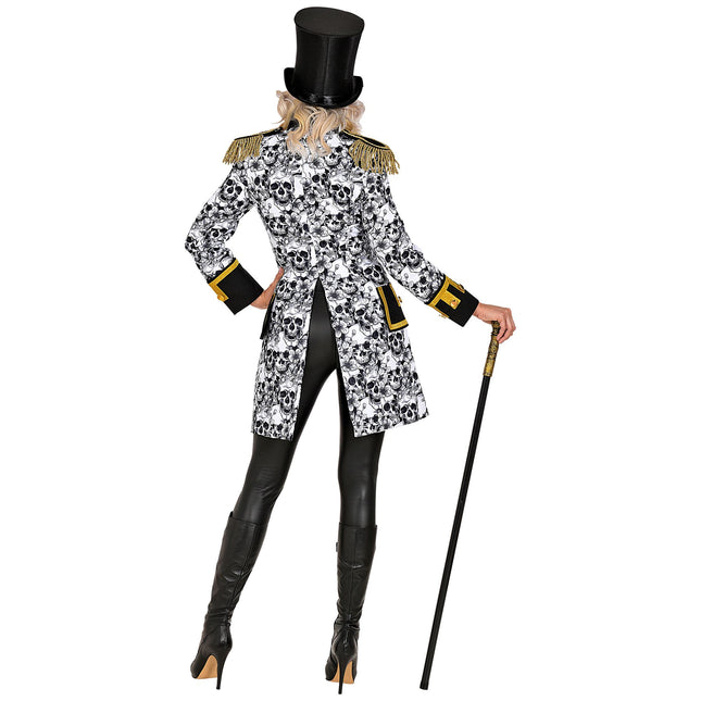 Halloween Jacke Damen Totenköpfe