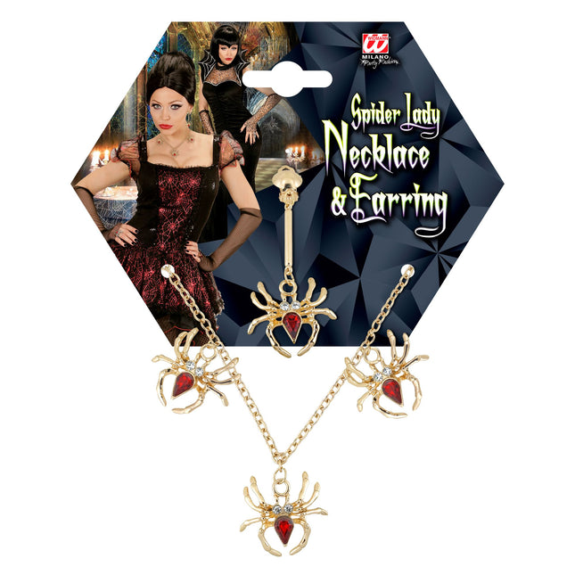 Halloween Accessoires Set Spinnen 2 Stück