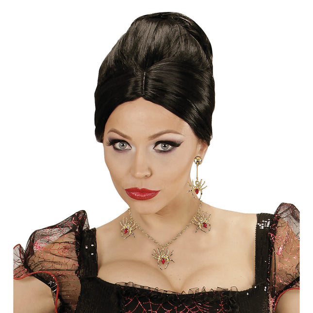 Halloween Accessoires Set Spinnen 2 Stück