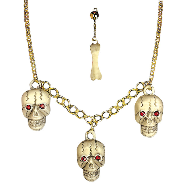 Halloween Zubehör Set Skelett 2 Stück