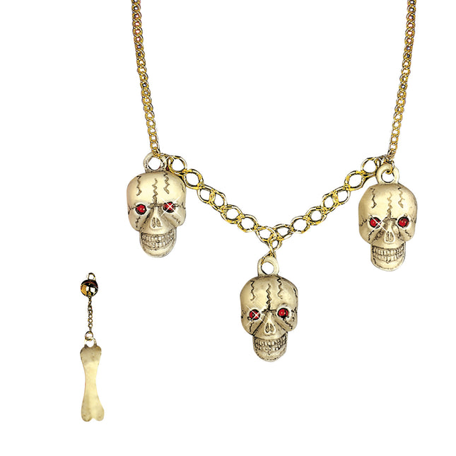 Halloween Zubehör Set Skelett 2 Stück