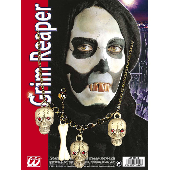Halloween Zubehör Set Skelett 2 Stück