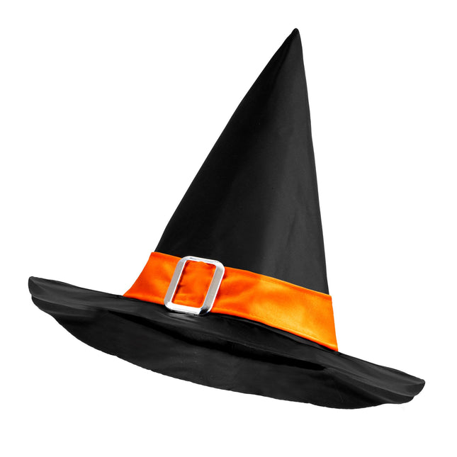 Halloween Hexenhut Schwarz Orange