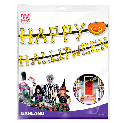 Halloween Girlande Kürbis 2m