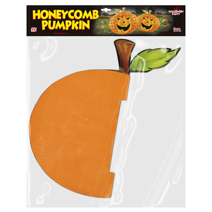Halloween Honigwaben-Kürbis 52cm