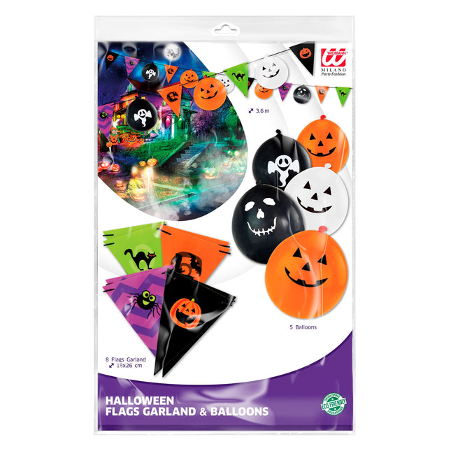 Halloween Girlande Bunt 3,6m