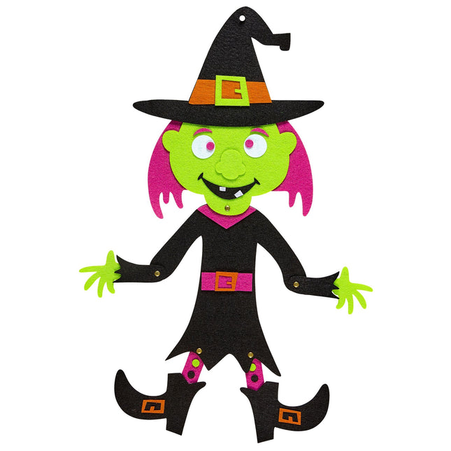 Halloween Wanddekoration Hexe 53cm
