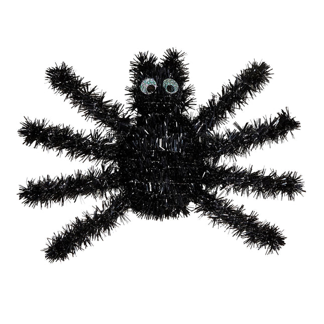 Schwarze Fake Spinne 36cm
