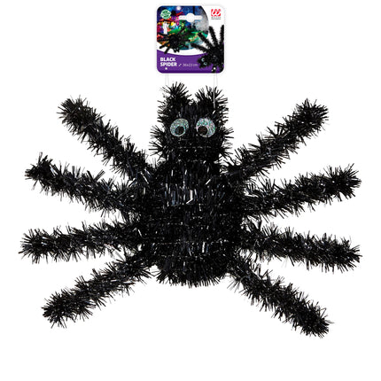 Schwarze Fake Spinne 36cm