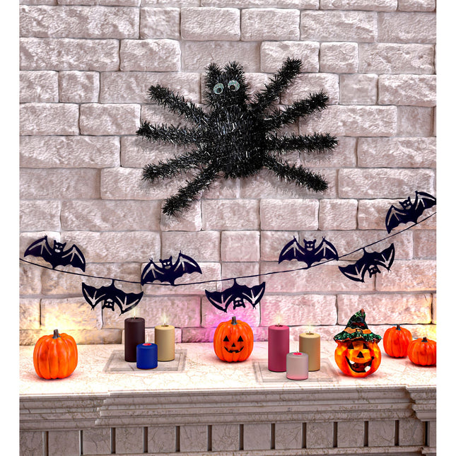 Schwarze Fake Spinne 36cm