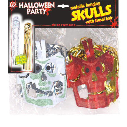 Halloween Slingers Totenköpfe 3tlg