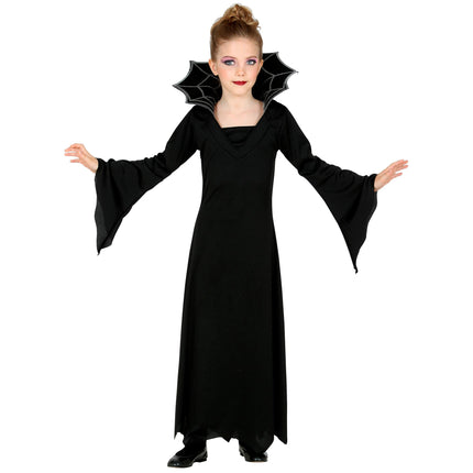 Halloween Kleid Schwarz Mädchen Vampir 2 Stück