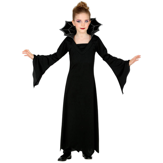 Halloween Kleid Schwarz Mädchen Vampir 2 Stück