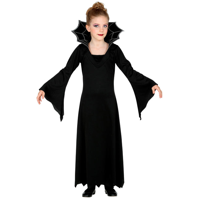 Halloween Kleid Schwarz Mädchen Vampir 2 Stück