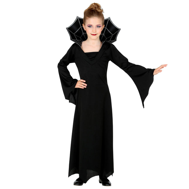 Halloween Kleid Schwarz Mädchen Vampir 2 Stück