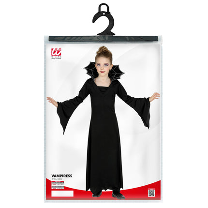 Halloween Kleid Schwarz Mädchen Vampir 2 Stück