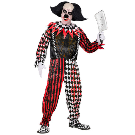 Halloween Kostüm Rot Schwarz Clown