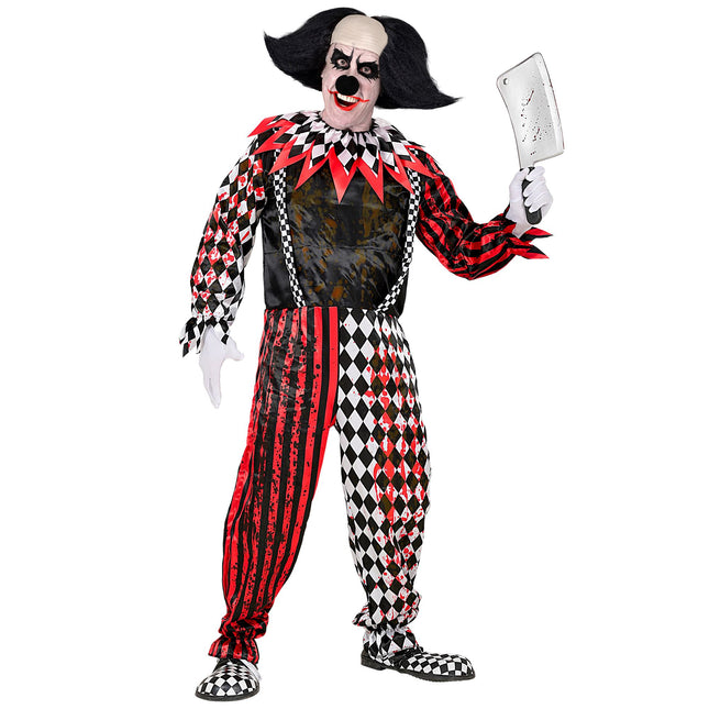 Halloween Kostüm Rot Schwarz Clown