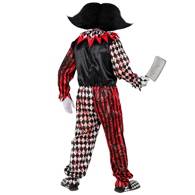 Halloween Kostüm Rot Schwarz Clown