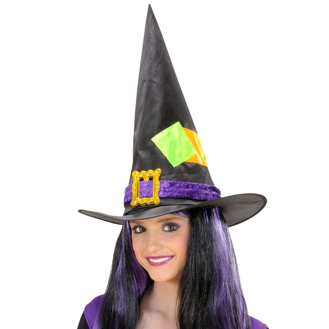 Halloween Hexenhut Bunt