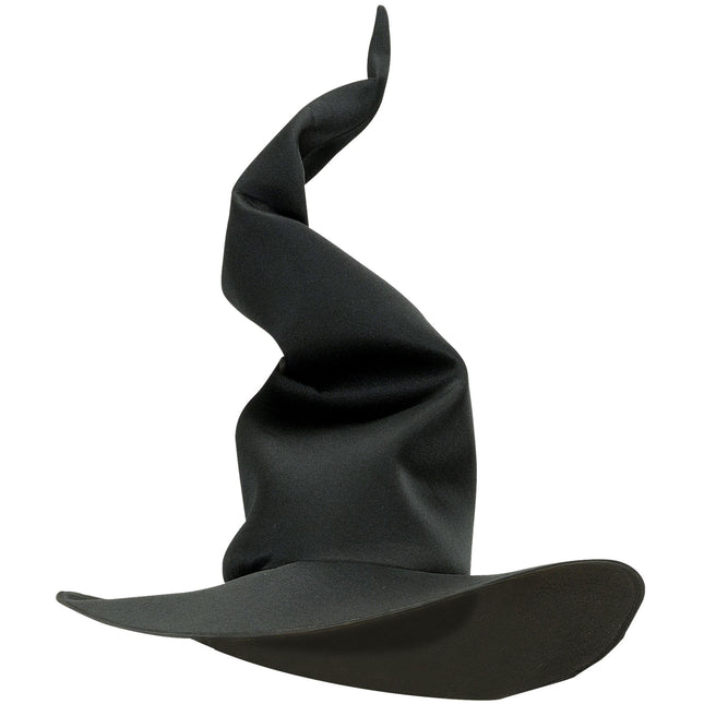 Halloween Hexenhut Schwarz Gekräuselt