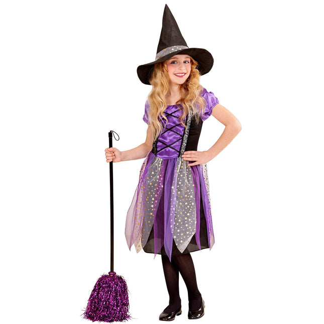Halloween Kleid Lila Mädchen 2 Stück