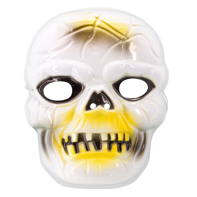 Halloween Maske Weißer Totenkopf Plastik