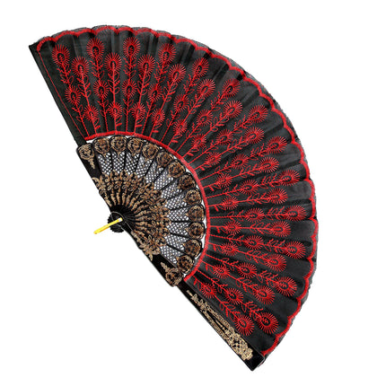 Spanischer Fächer Rot Schwarz