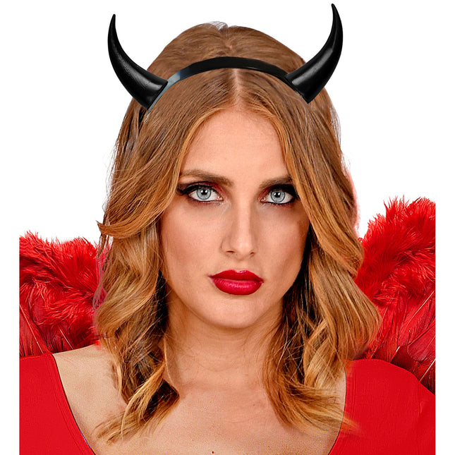 Halloween Haarband Schwarzer Teufel Plastik