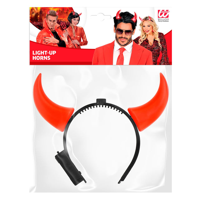 Halloween Haarband Rot Schwarzer Teufel