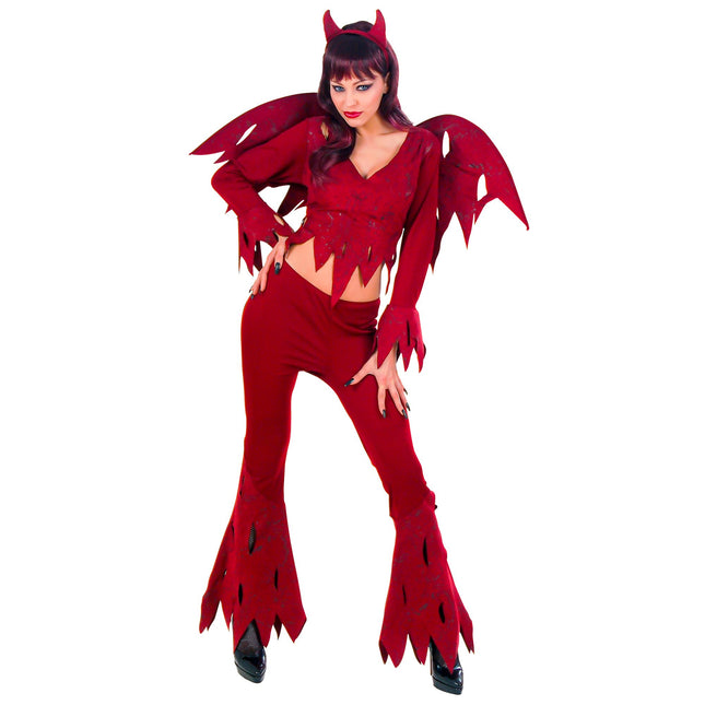 Halloween Kostüm Rot Damen Teufel