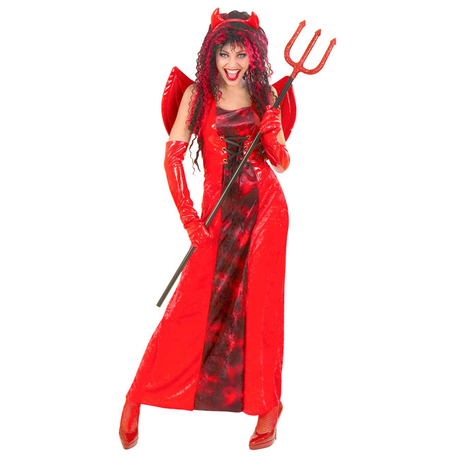 Halloween Kleid Rot Ladies Deviless 3 Stück