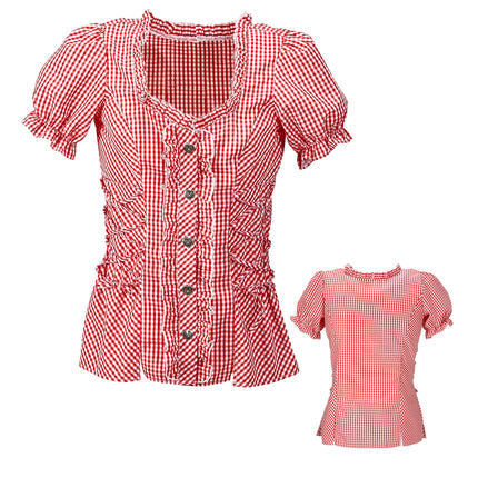 BAYERISCHE BLUSE ROT S