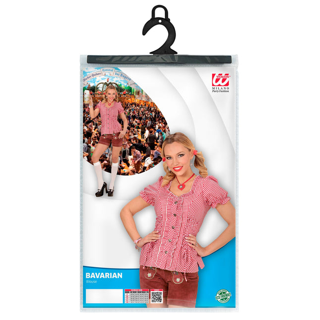 BAYERISCHE BLUSE ROT S