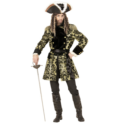 Piratenjacke Gold Schwarz