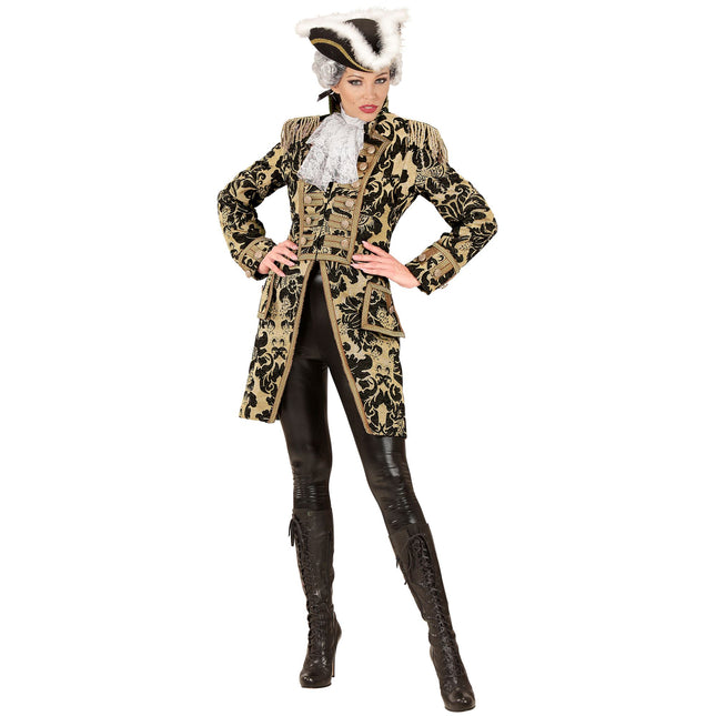 Zirkusjacke Schwarz Gold Damen